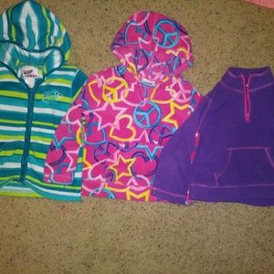 3 fleece sweaters